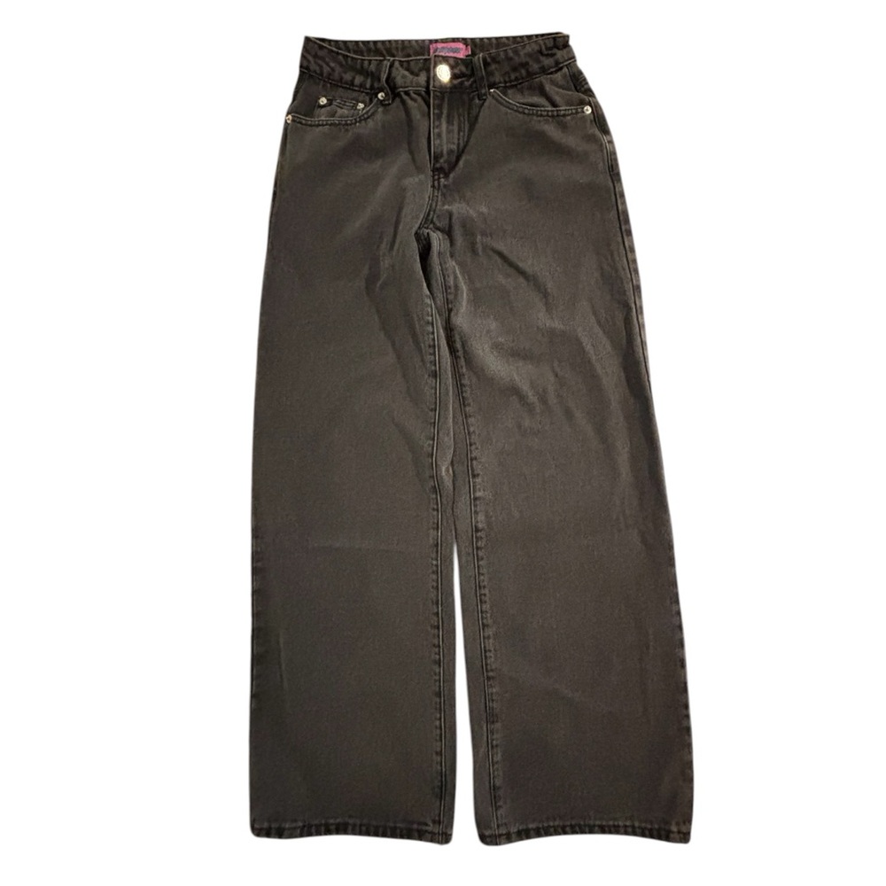 Edikted Bow Pocket Wide Leg Jeans - Picture 2 of 5